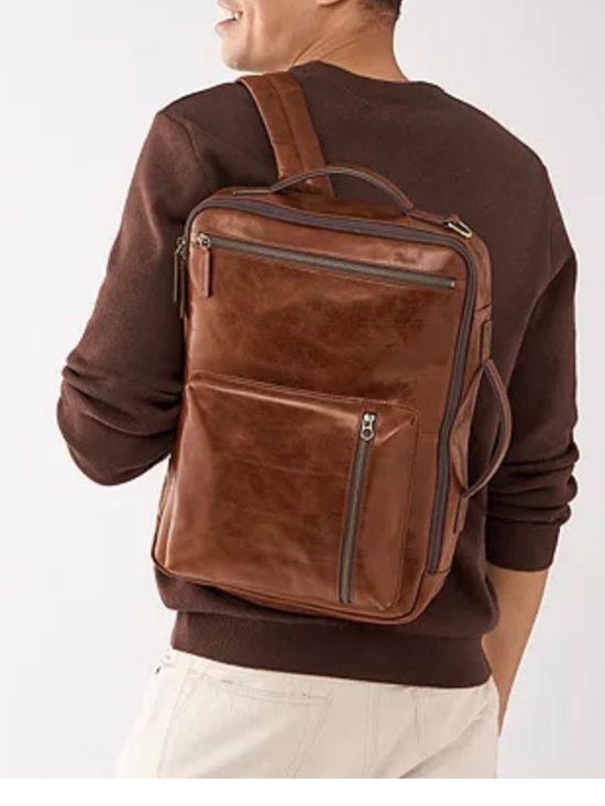 Fossil Other - Fossil Buckner Convertible Commuter Leather Bag